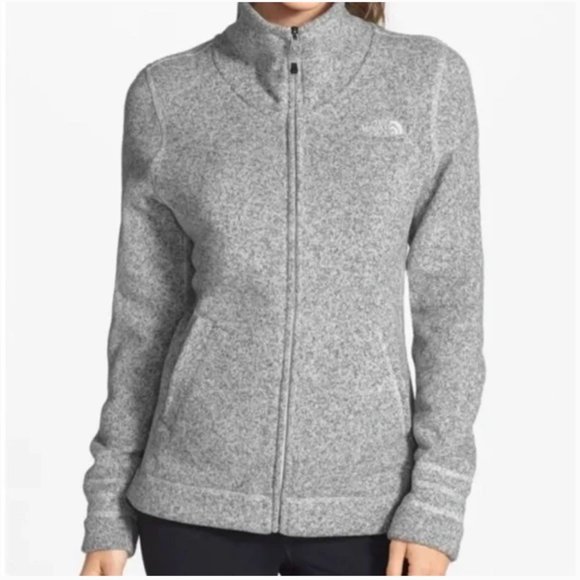 The North Face Crescent Sunset Full Zip Fleece Sweater Jacket Women's Large - Picture 1 of 14
